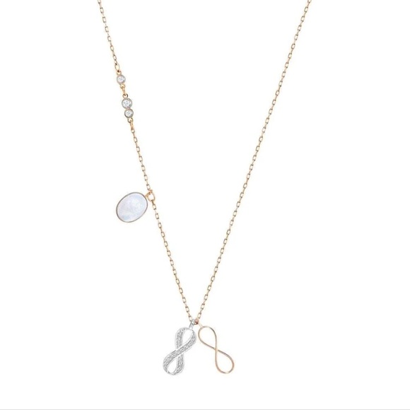 Swarovski Duo Infinity Necklace - Picture 2 of 9